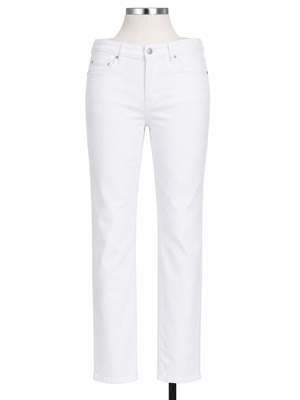 Nicole Miller NY SOHO Jeans Womens Sz 16 White High Rise Bootcut Stretch